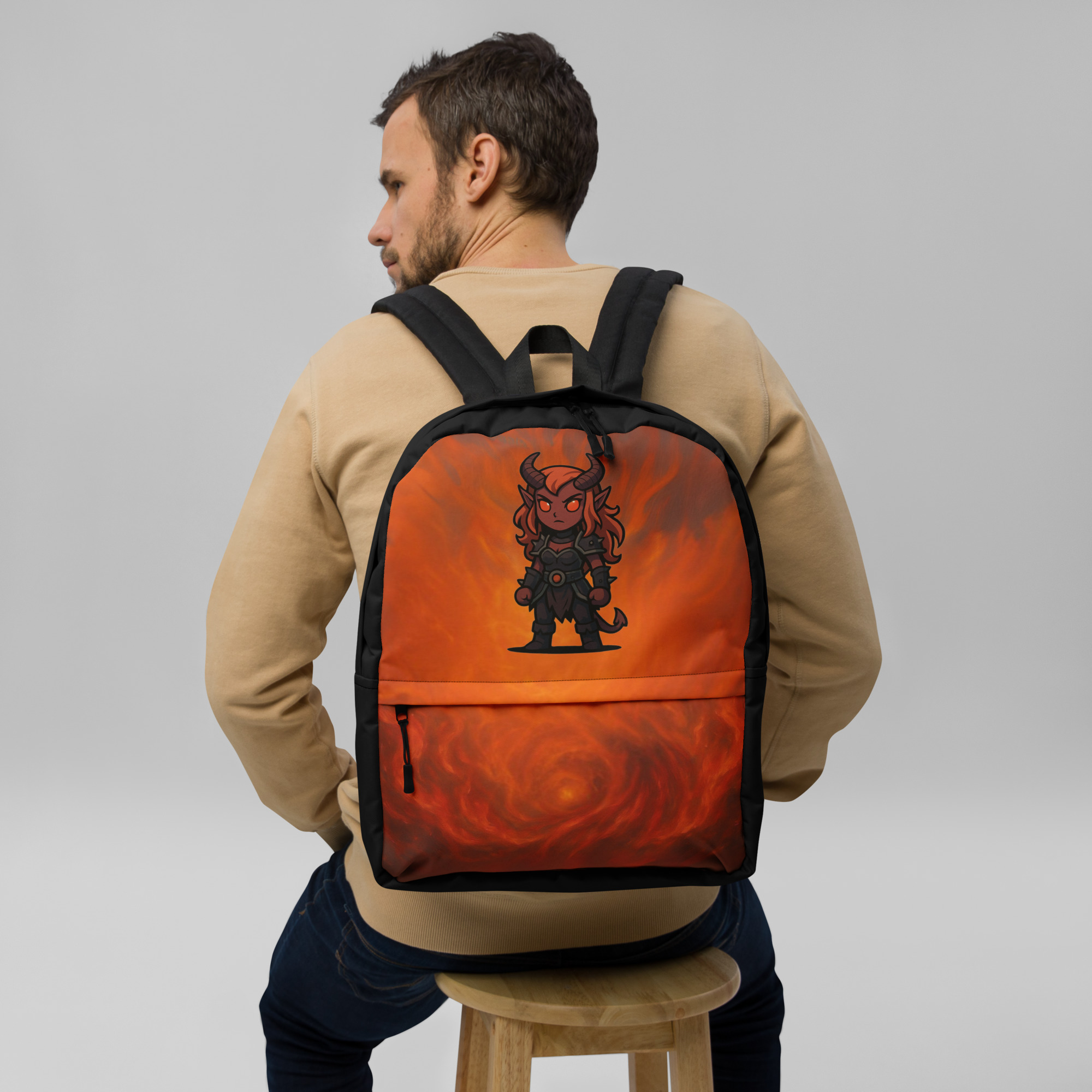 Infernalische Kriegerin - Rucksack – Bild 6