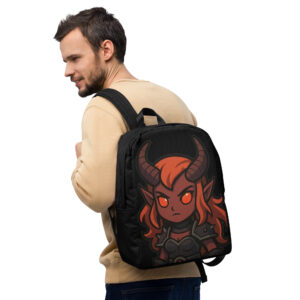 Infernalische Kriegerin - Minimalistischer Rucksack