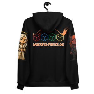 Licht und Schatten - Schultermotiv - Unisex-Kapuzenpullover mit Werbung