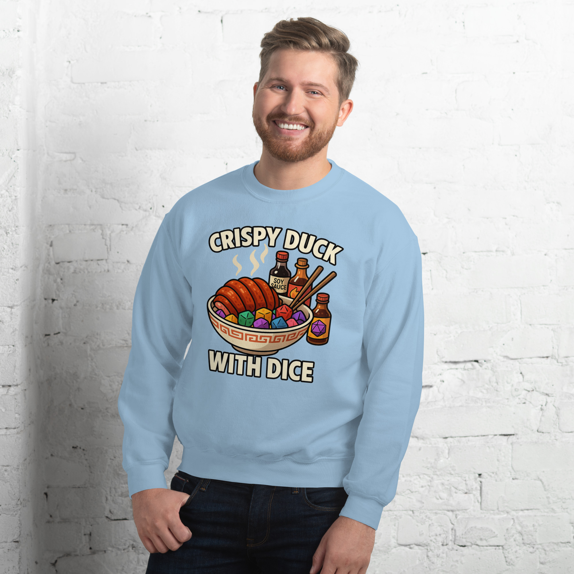 CRISPY DUCK WITH DICE - Unisex-Pullover – Bild 22