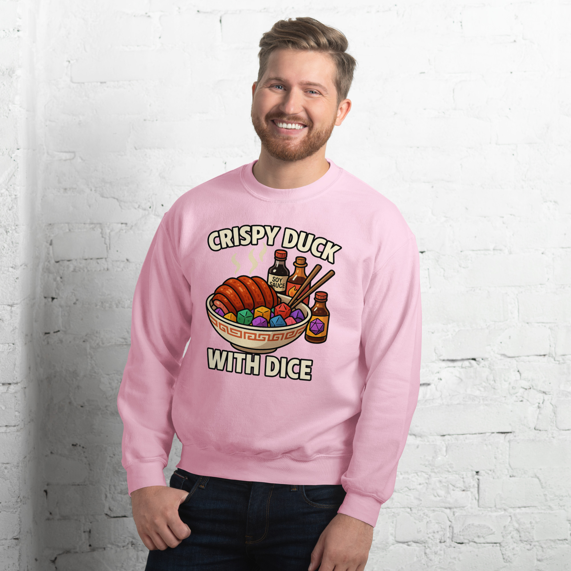 CRISPY DUCK WITH DICE - Unisex-Pullover – Bild 26