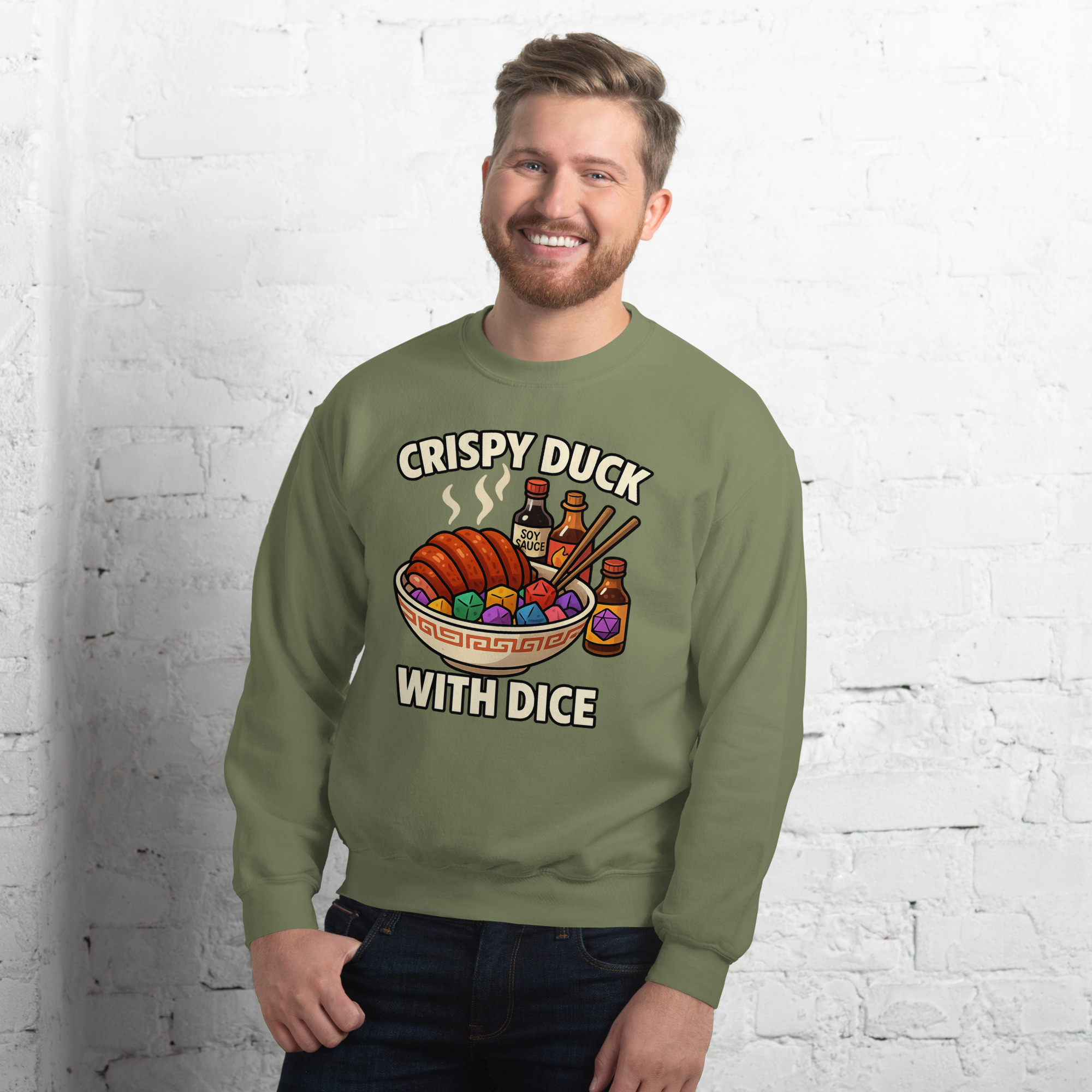 CRISPY DUCK WITH DICE - Unisex-Pullover – Bild 20