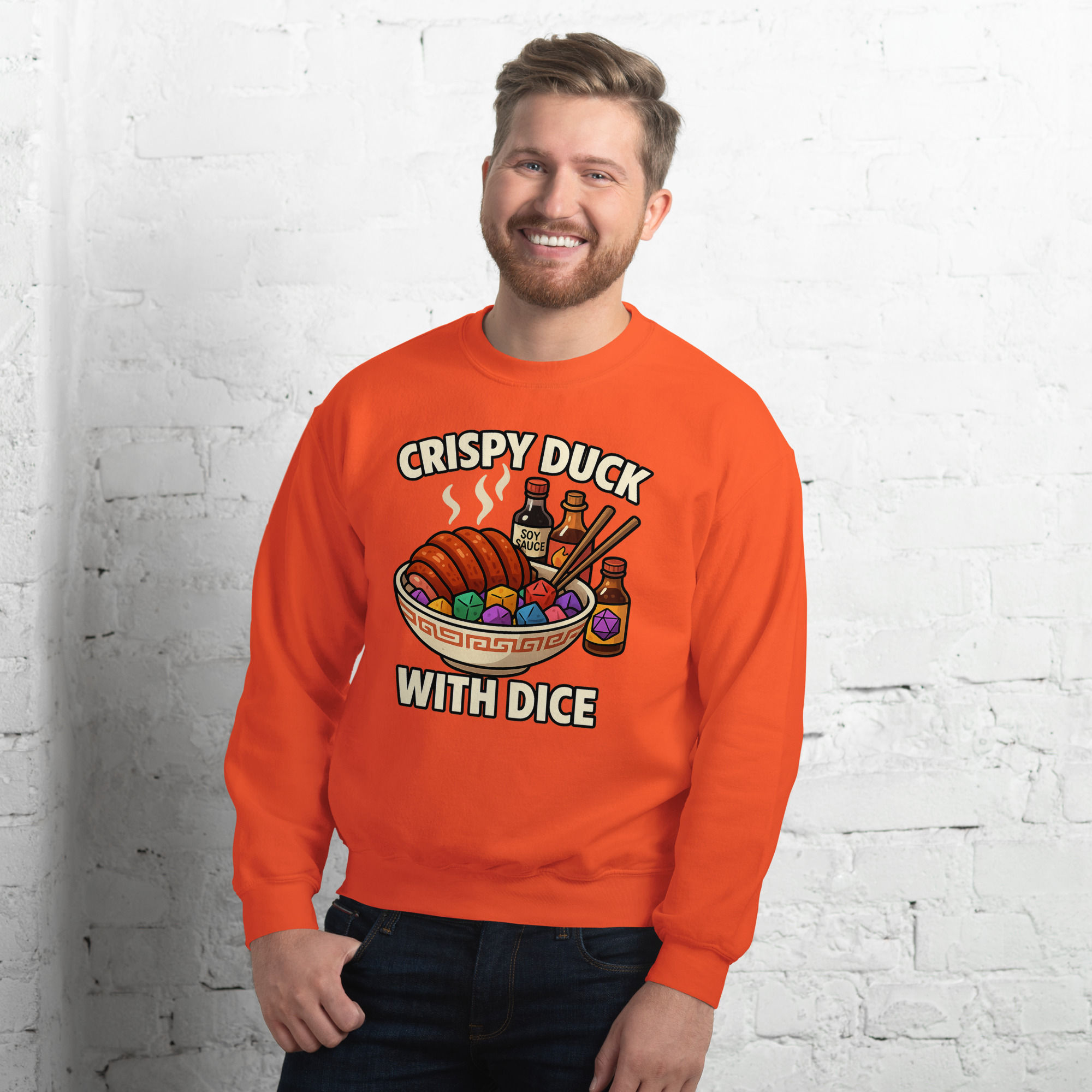 CRISPY DUCK WITH DICE - Unisex-Pullover – Bild 17