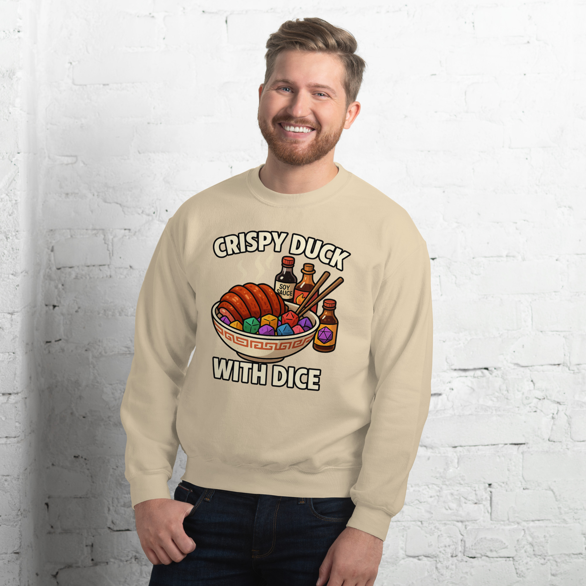 CRISPY DUCK WITH DICE - Unisex-Pullover – Bild 24