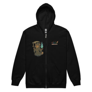Fox Reaper - Unisex Heavy-Blend Zip Hoodie mit Werbung