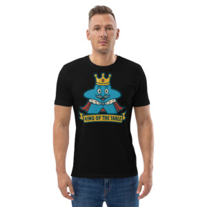 King of the Table – Royal Meeple Edition - Unisex-Bio-Baumwoll-T-Shirt