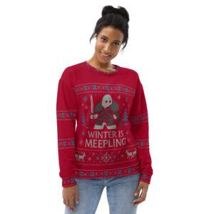 Winter is Meepling - Red-Ugly - Unisex-Pullover