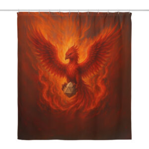 Flammenmeer Phoenix  - Duschvorhang 