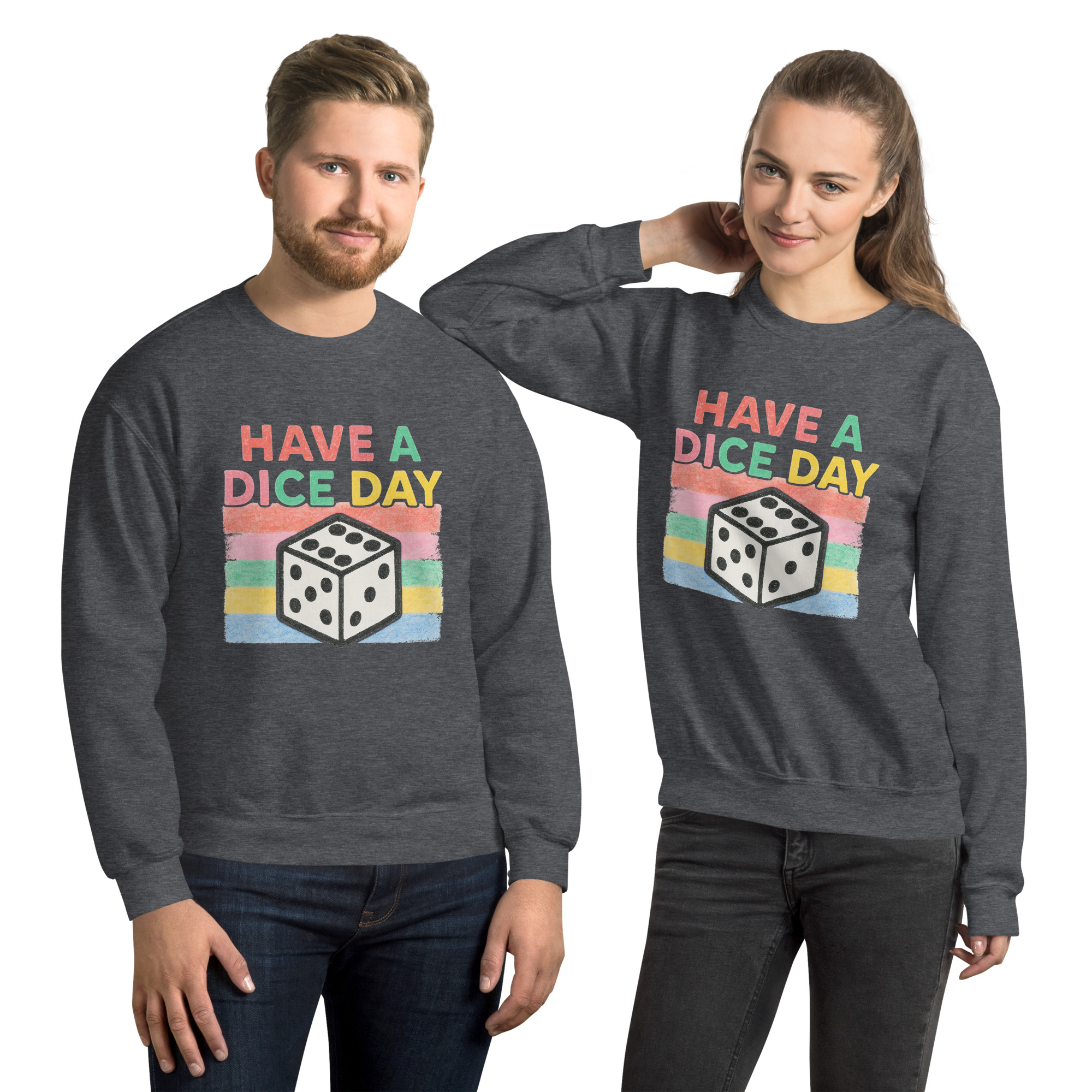 HAVE A DICE DAY - Unisex-Pullover – Bild 6