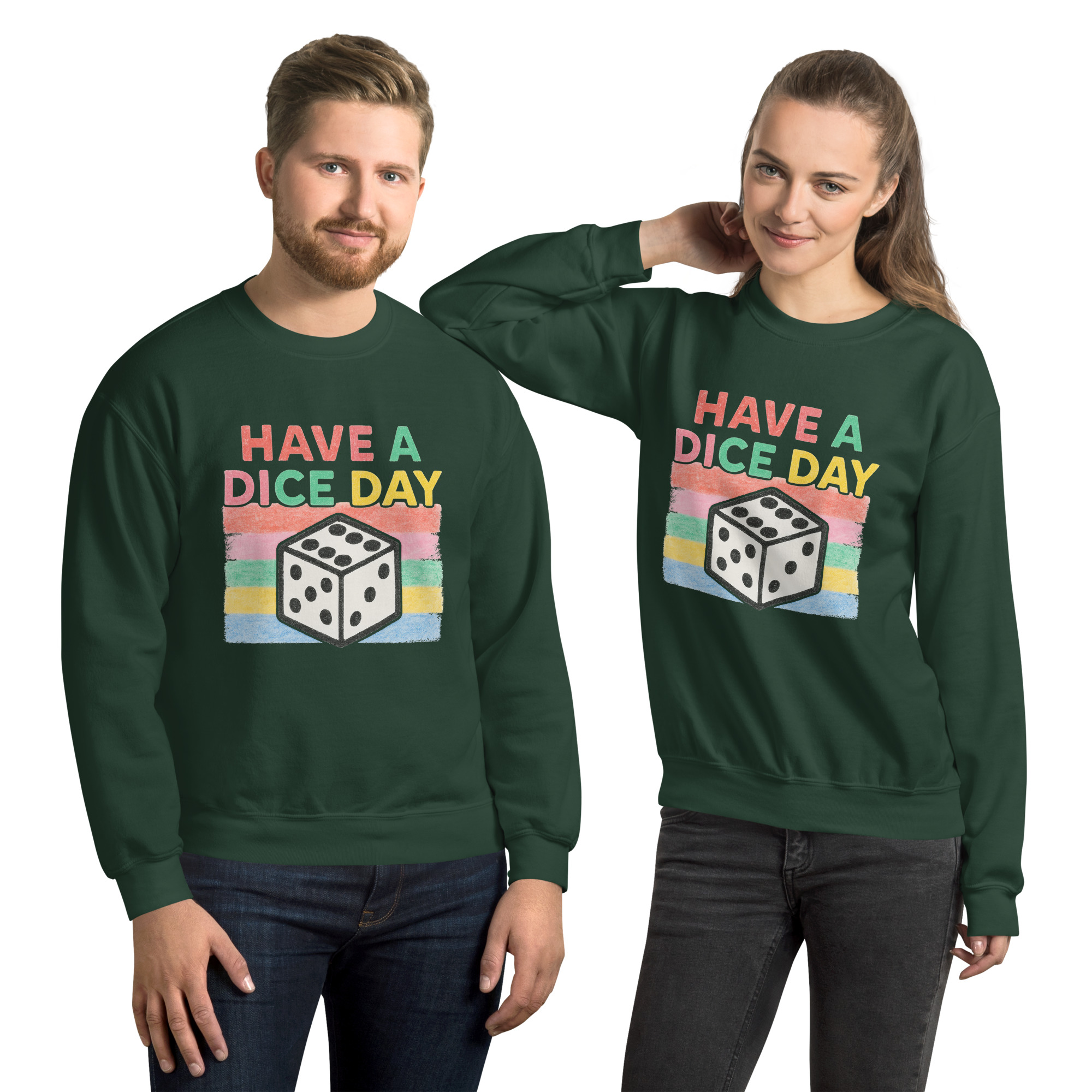 HAVE A DICE DAY - Unisex-Pullover – Bild 4