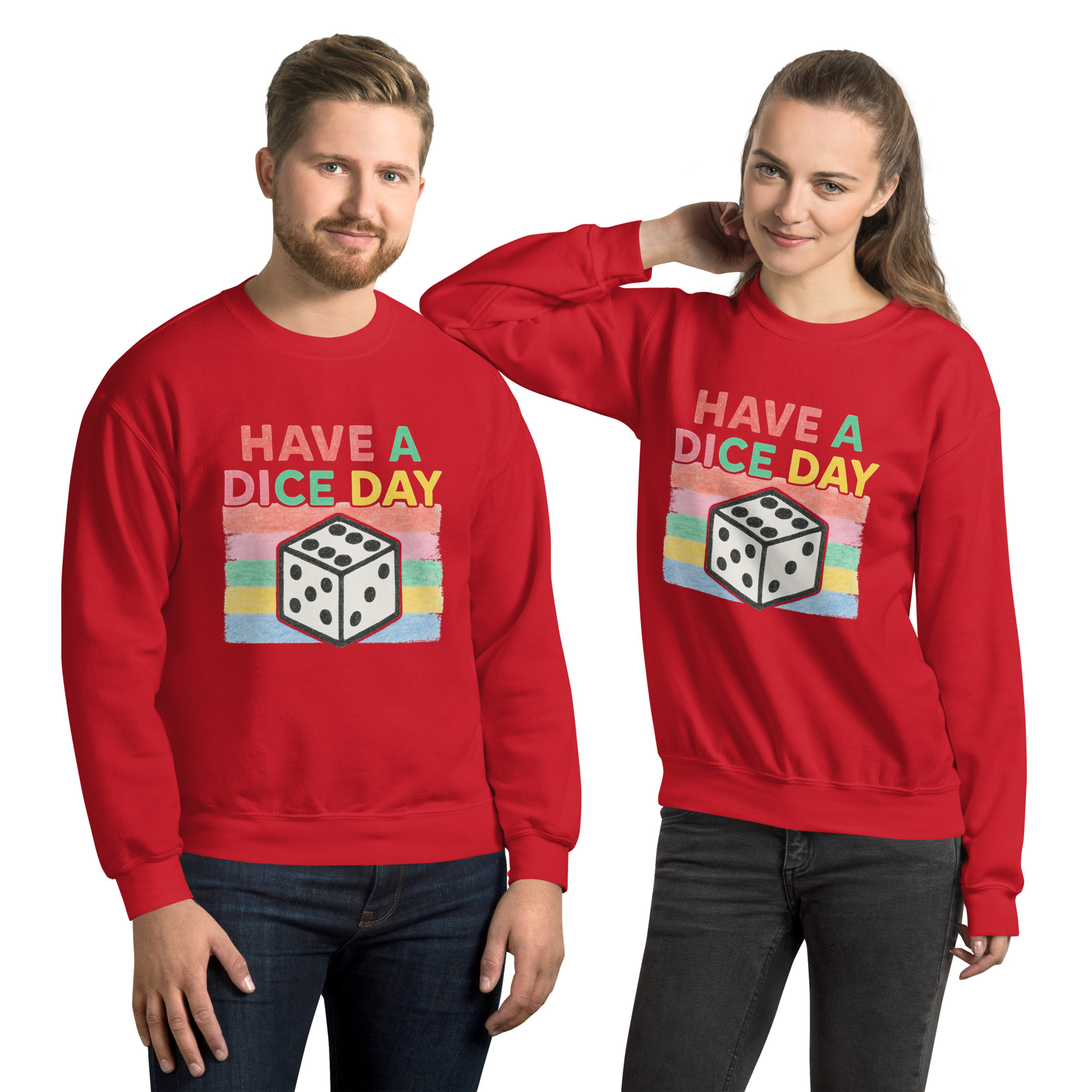 HAVE A DICE DAY - Unisex-Pullover – Bild 5