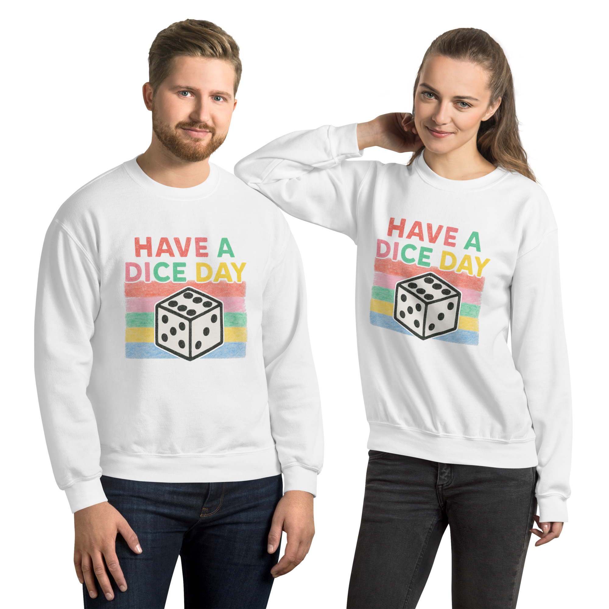 HAVE A DICE DAY - Unisex-Pullover – Bild 14