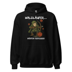 Waldläufer würfeln... - Fantasy RPG Unisex-Kapuzenpullover