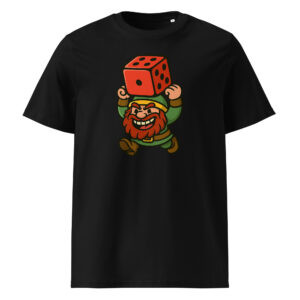 Würfelzwerg - Fantasy Unisex-Bio-Baumwoll-T-Shirt