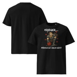 Krieger würfeln... - Fantasy Unisex-Bio-Baumwoll-T-Shirt