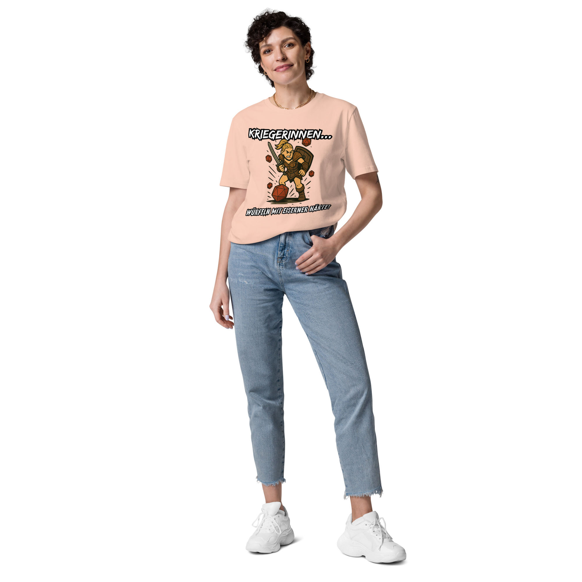 Kriegerinnen würfeln mit eiserner Härte - DTF-Unisex-Bio-Baumwoll-T-Shirt – Bild 23