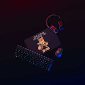 Dicefox Monk – Trust my roll(e)! - Schreibtischunterlage | 80cm x 39,5cm  (16"x32") | 54,5cm x 30cm (12"x22") | 44,5cm  x 30cm (12"x18")