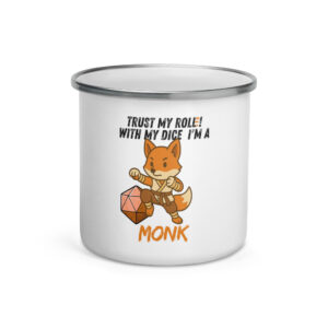 Dicefox Monk – Trust my roll(e)! - Emailletasse