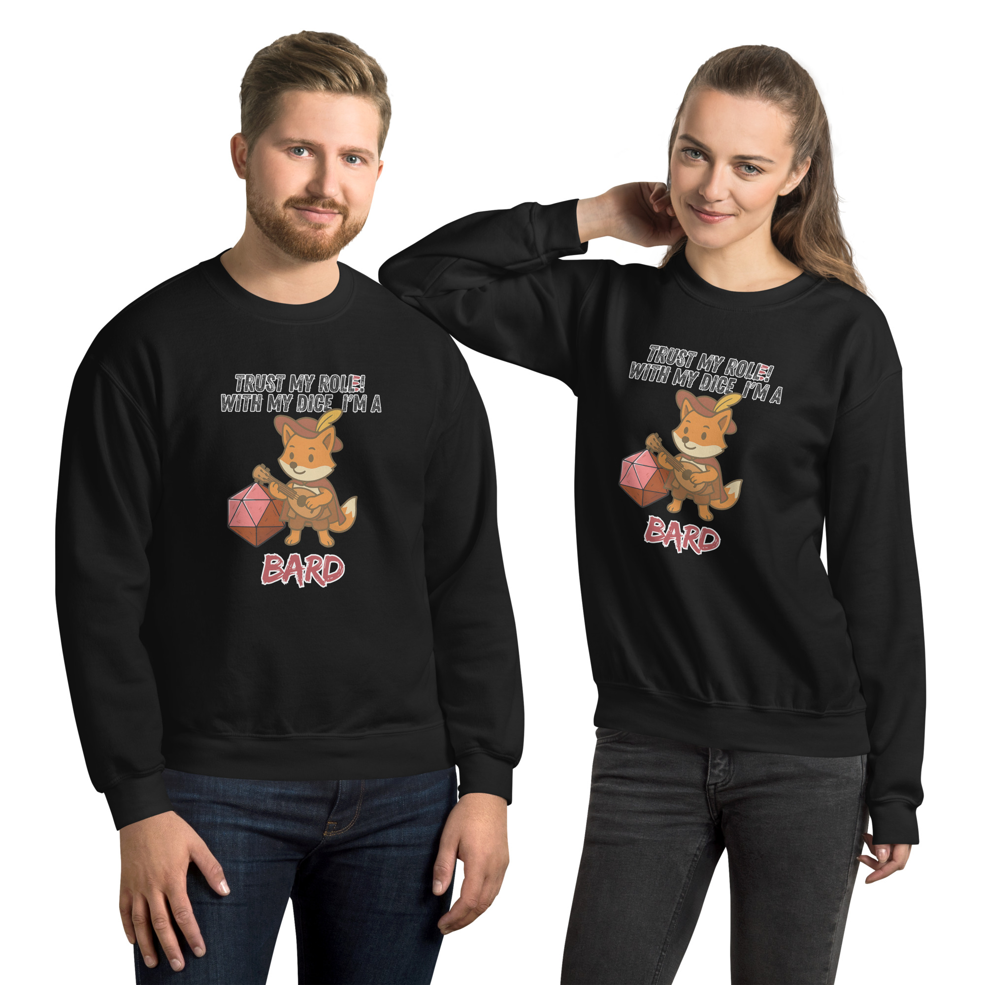 Dicefox Bard – Trust my roll(e)! - Unisex-Pullover