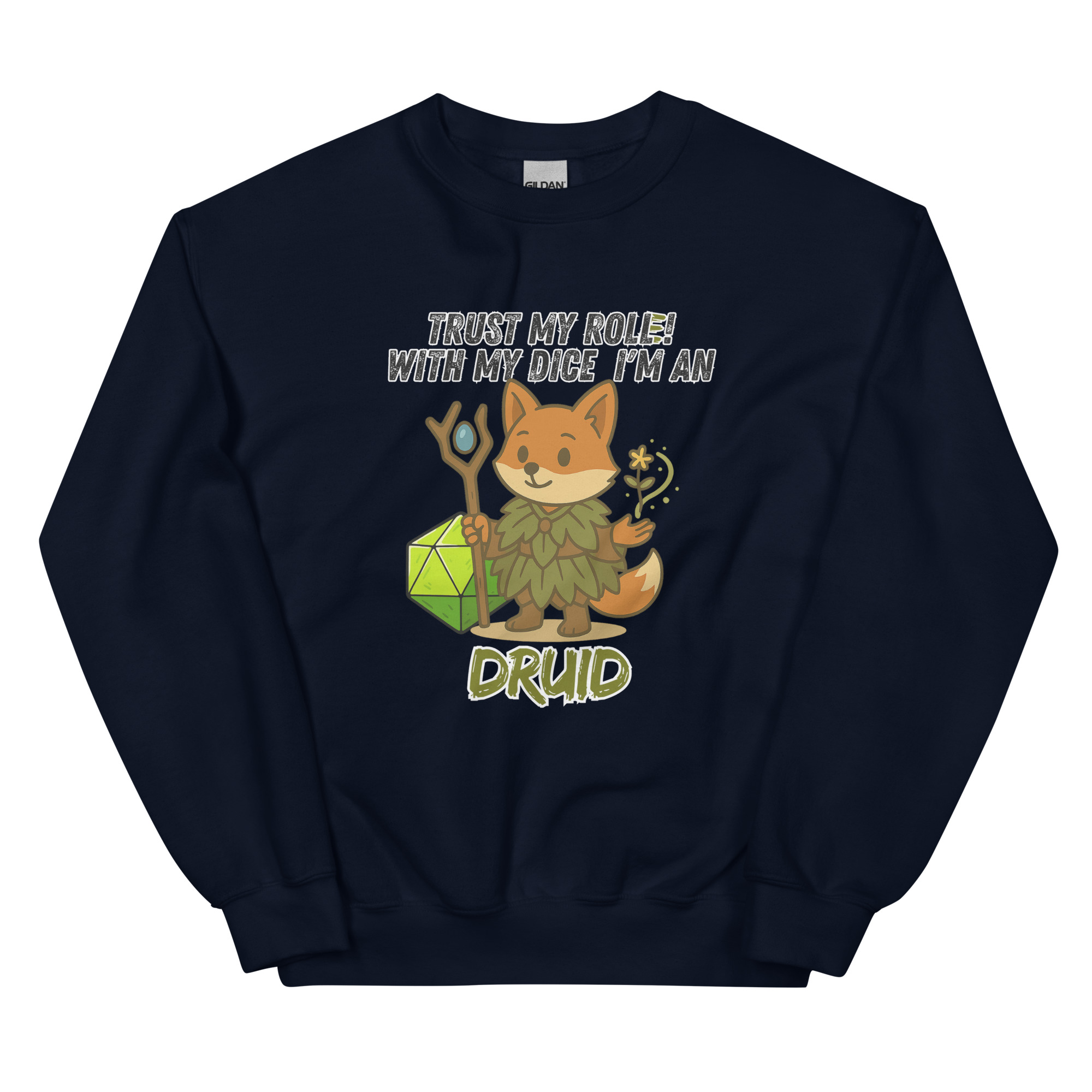 Dicefox Druid – Trust my roll(e)! - Unisex-Pullover – Bild 3