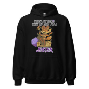 Dicefox Jester – Trust my roll(e)! - Unisex-Kapuzenpullover