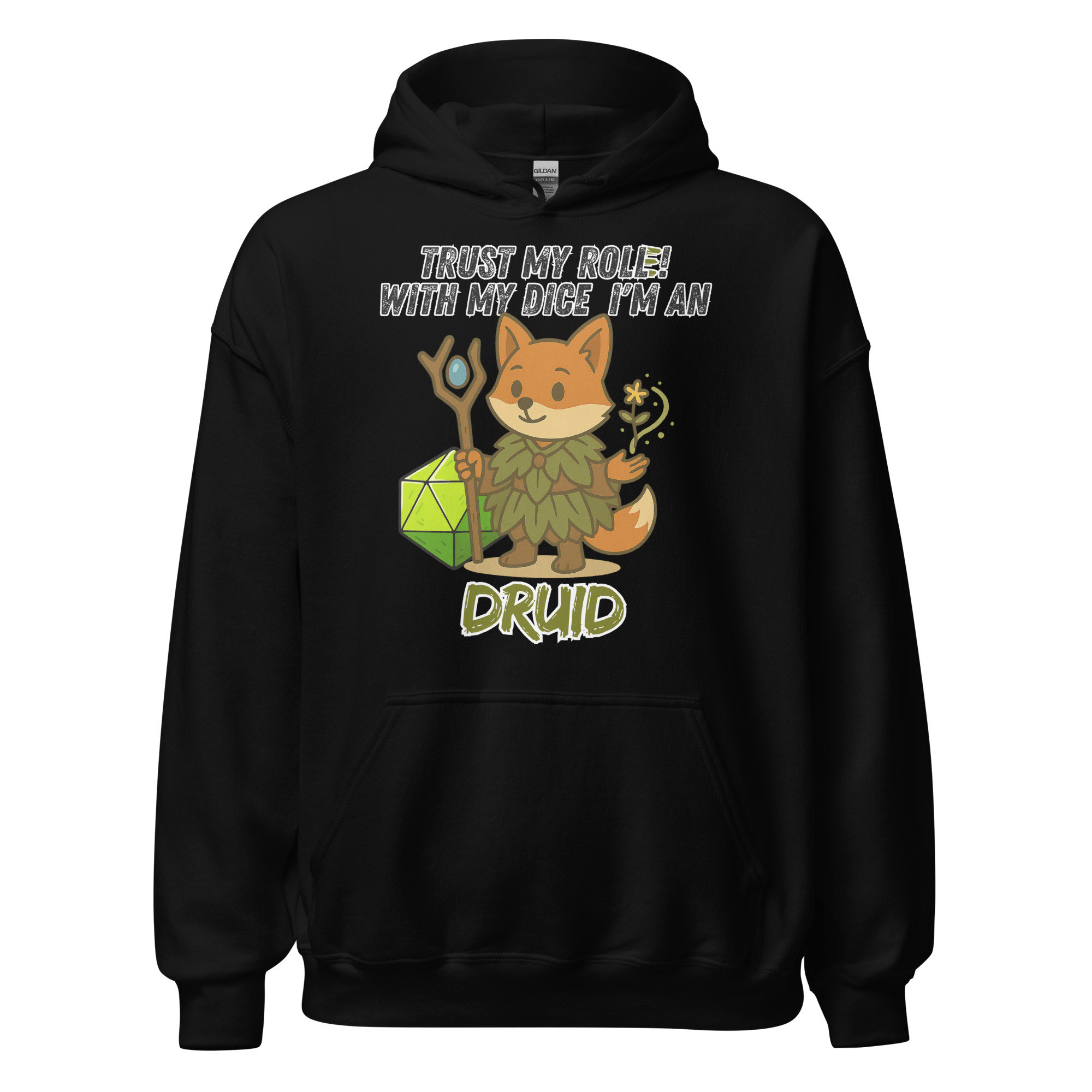 Dicefox Druid – Trust my roll(e)! - Unisex-Kapuzenpullover