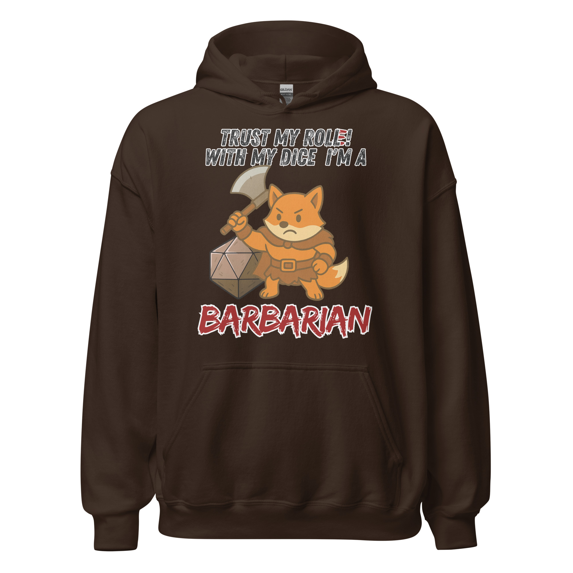 Dicefox Barbarian – Trust my roll(e)! - Unisex-Kapuzenpullover – Bild 7