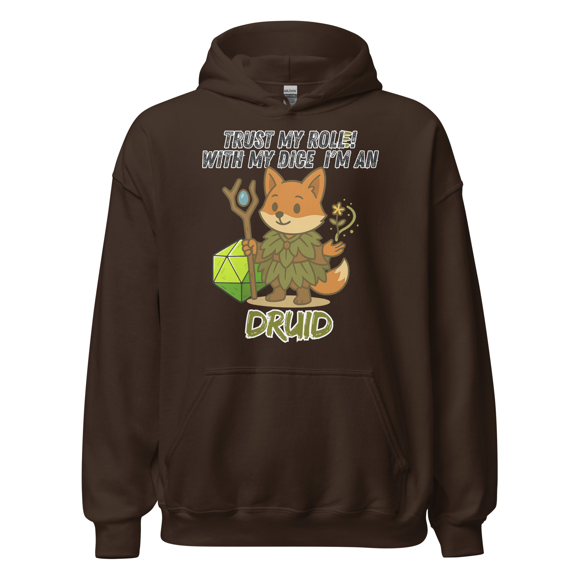 Dicefox Druid – Trust my roll(e)! - Unisex-Kapuzenpullover – Bild 7