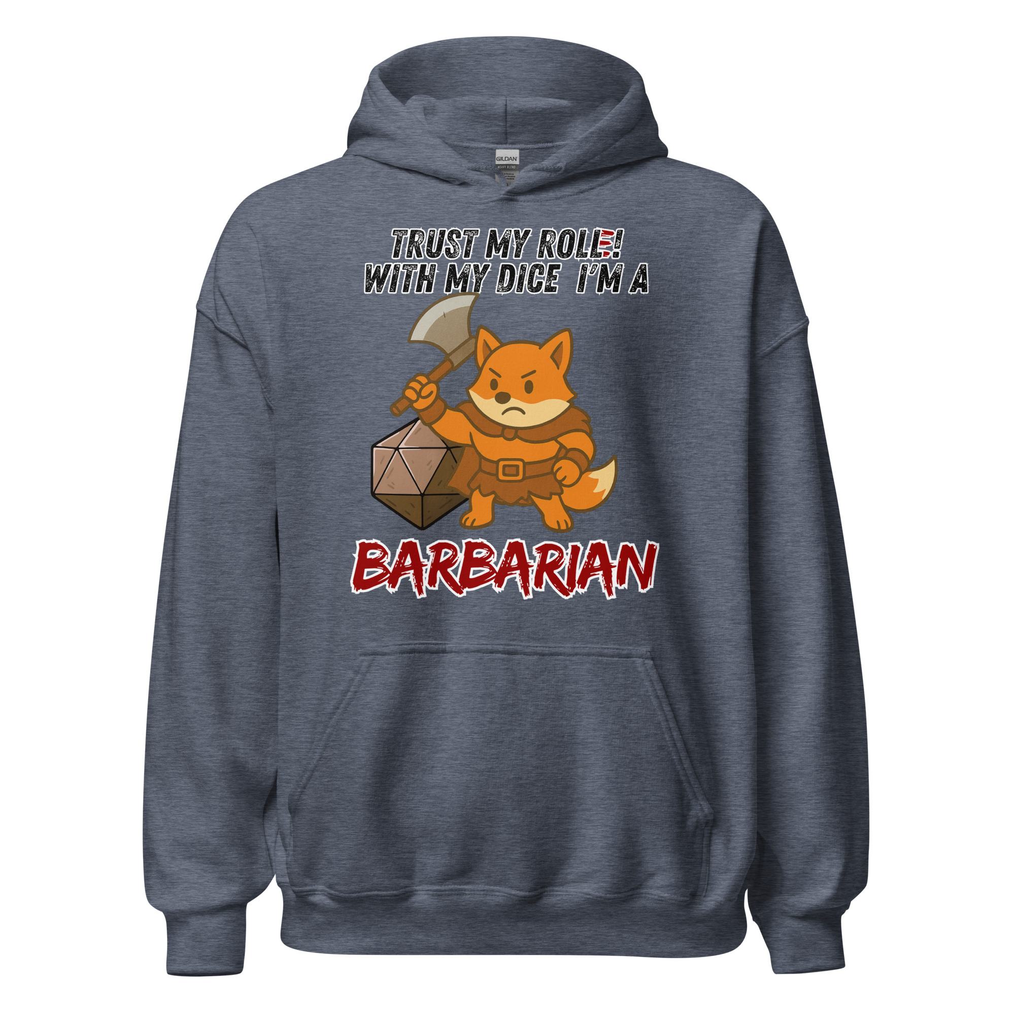 Dicefox Barbarian – Trust my roll(e)! - Unisex-Kapuzenpullover – Bild 15