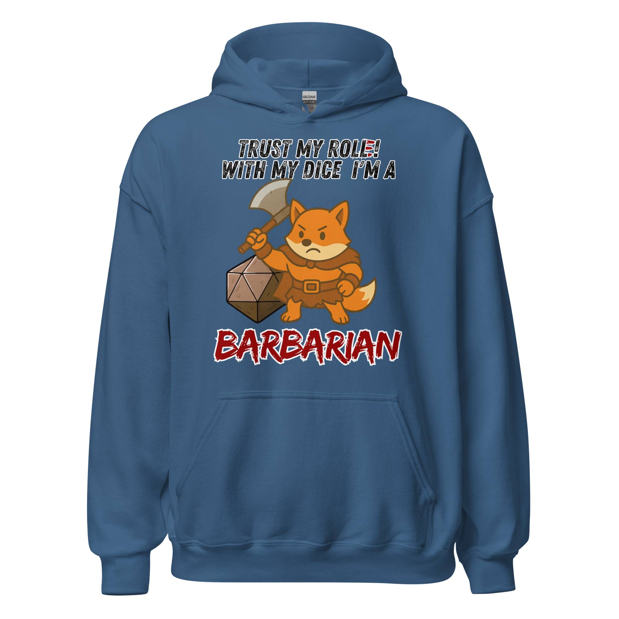 Dicefox Barbarian – Trust my roll(e)! - Unisex-Kapuzenpullover – Bild 13