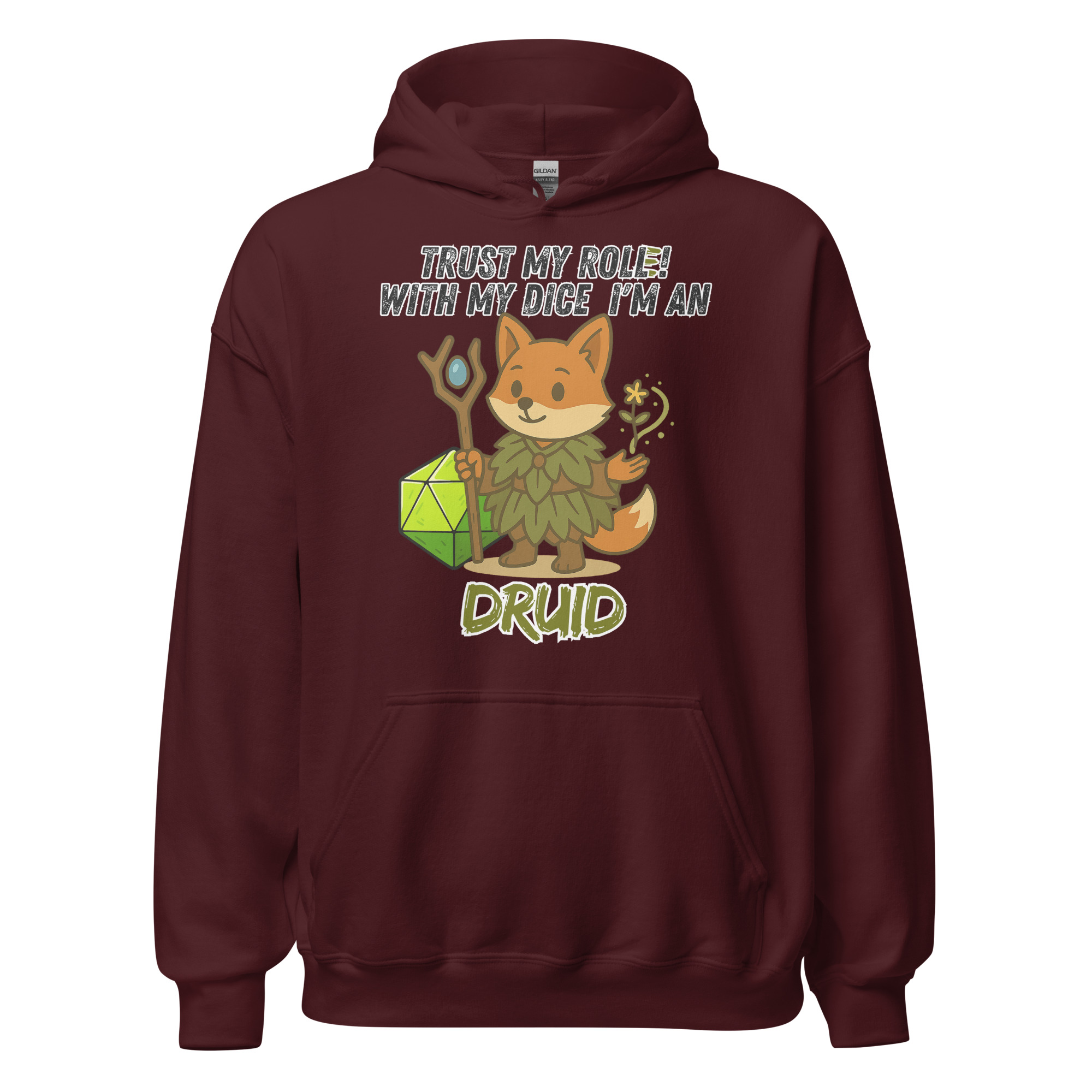 Dicefox Druid – Trust my roll(e)! - Unisex-Kapuzenpullover – Bild 5