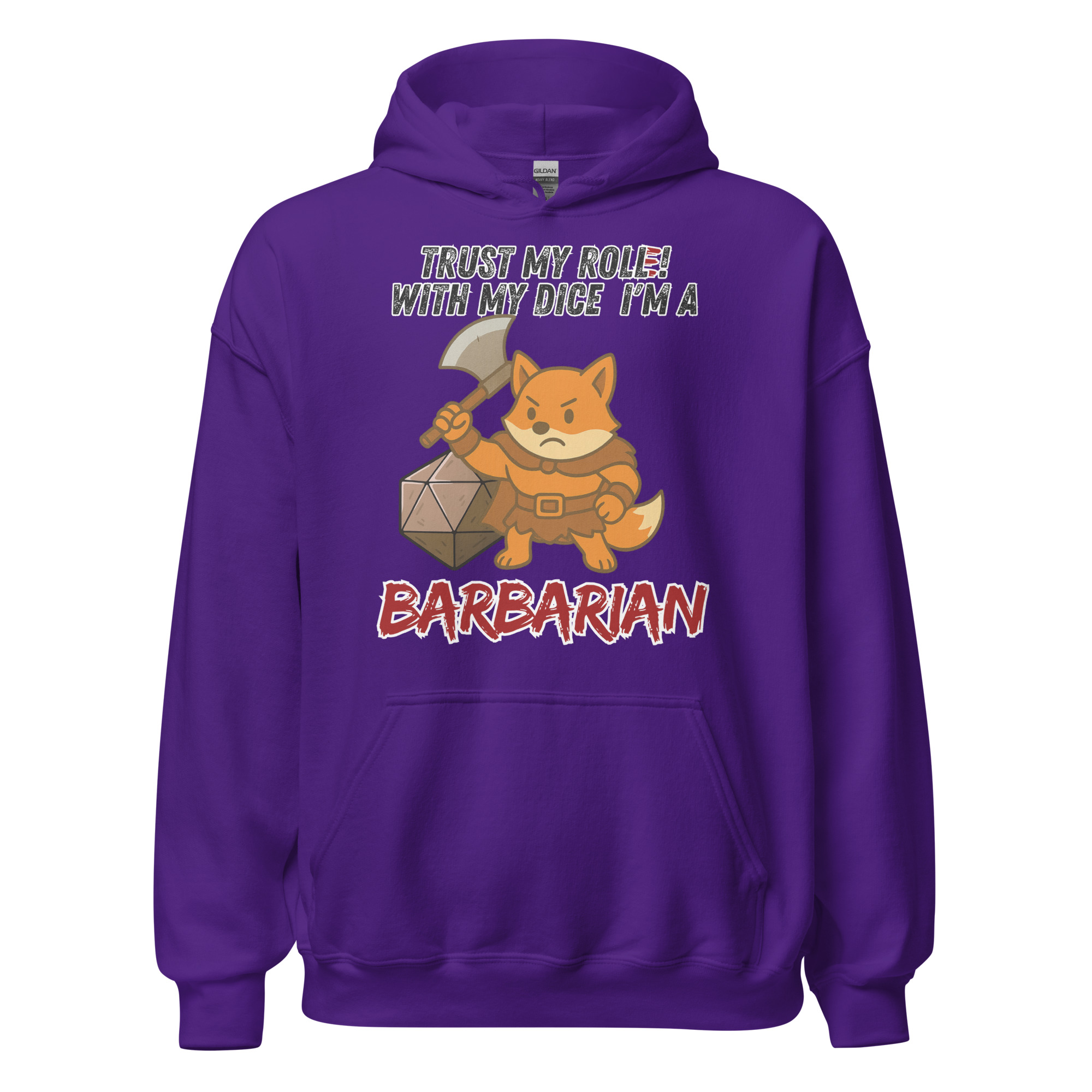 Dicefox Barbarian – Trust my roll(e)! - Unisex-Kapuzenpullover – Bild 9