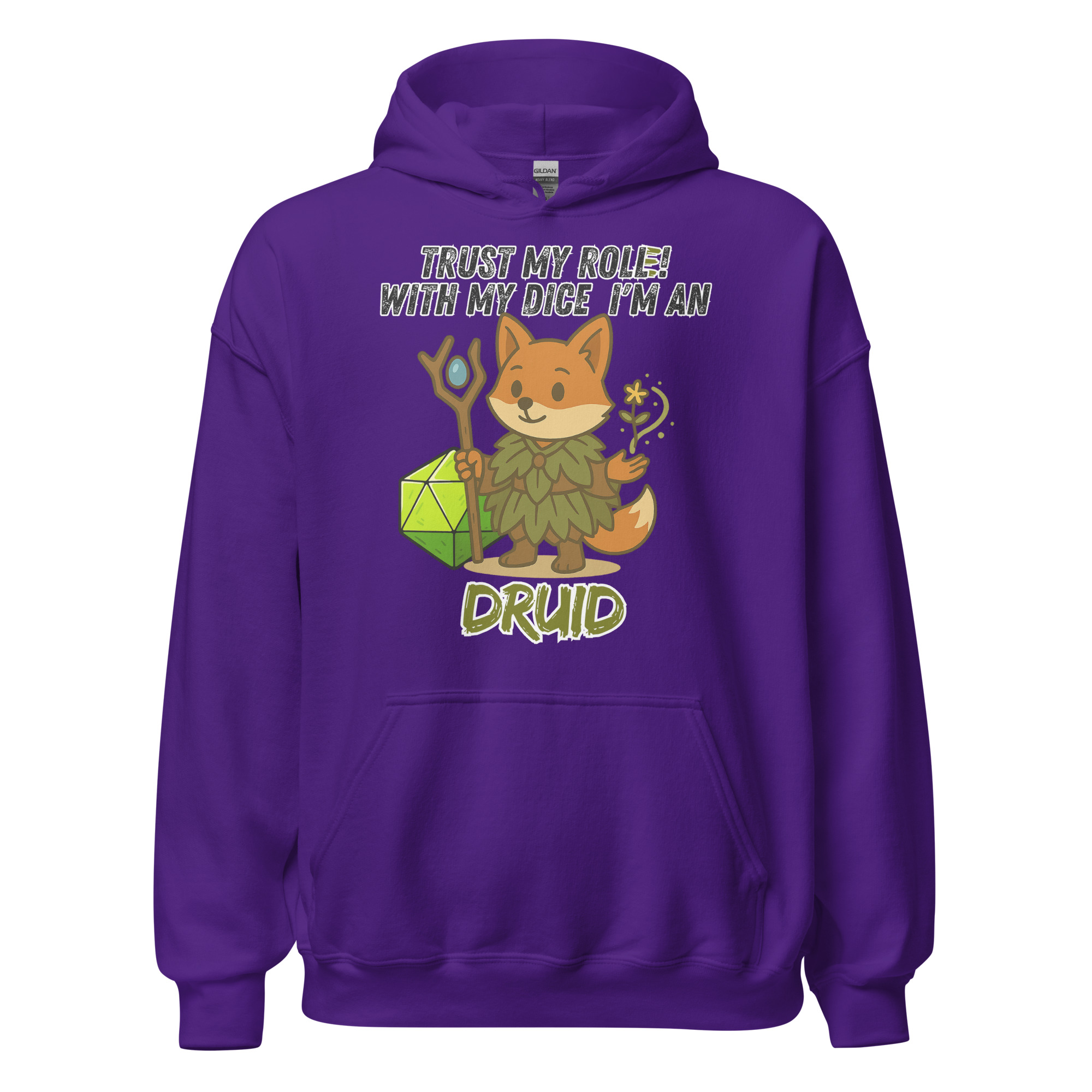 Dicefox Druid – Trust my roll(e)! - Unisex-Kapuzenpullover – Bild 9