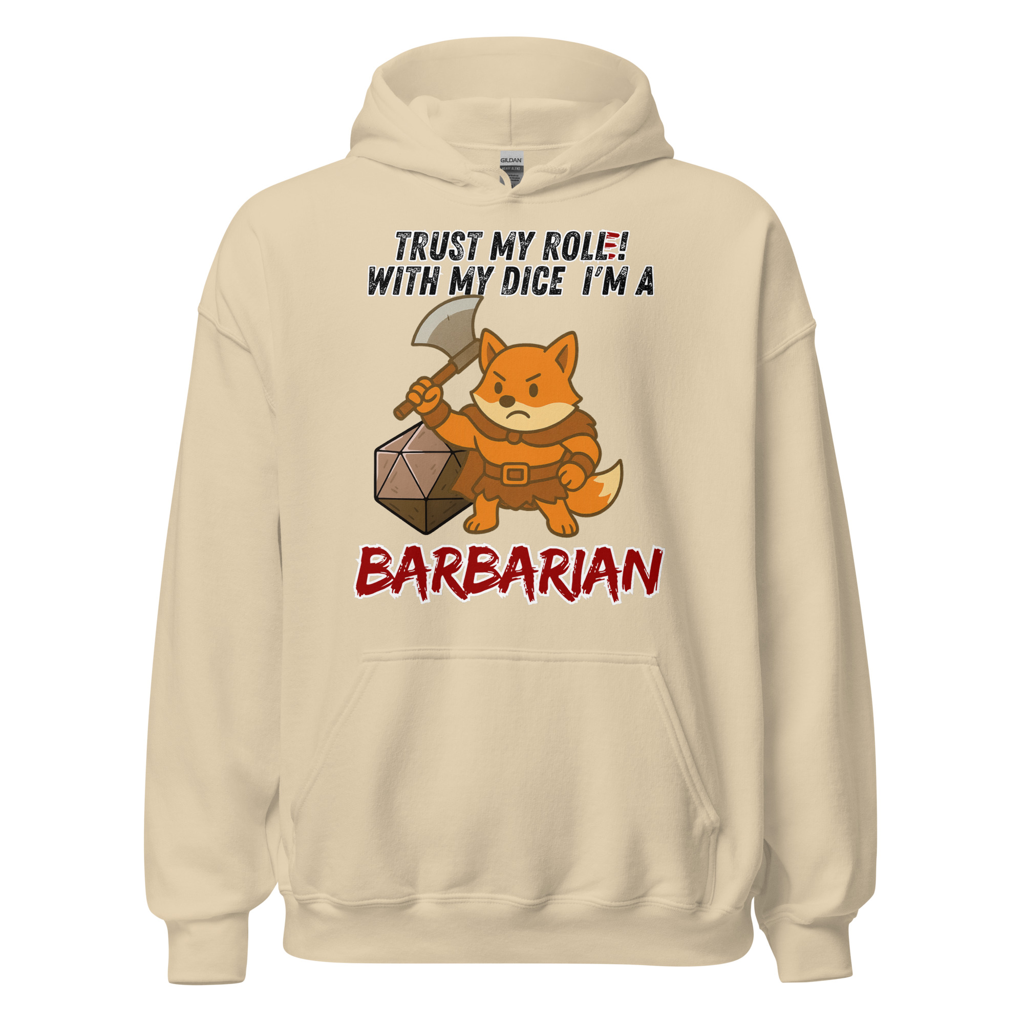 Dicefox Barbarian – Trust my roll(e)! - Unisex-Kapuzenpullover – Bild 23