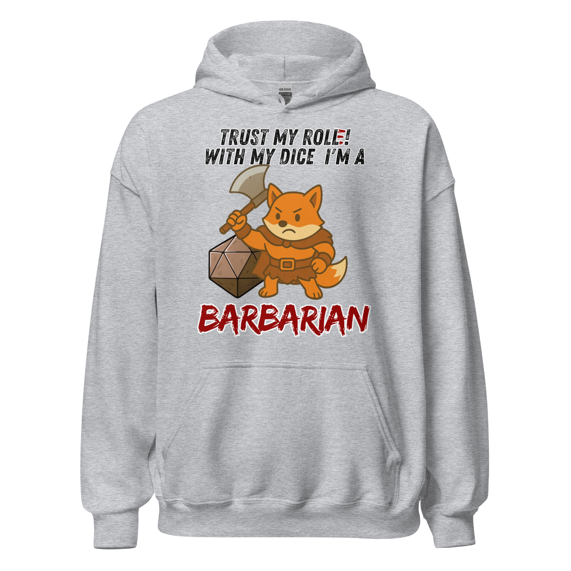 Dicefox Barbarian – Trust my roll(e)! - Unisex-Kapuzenpullover – Bild 21