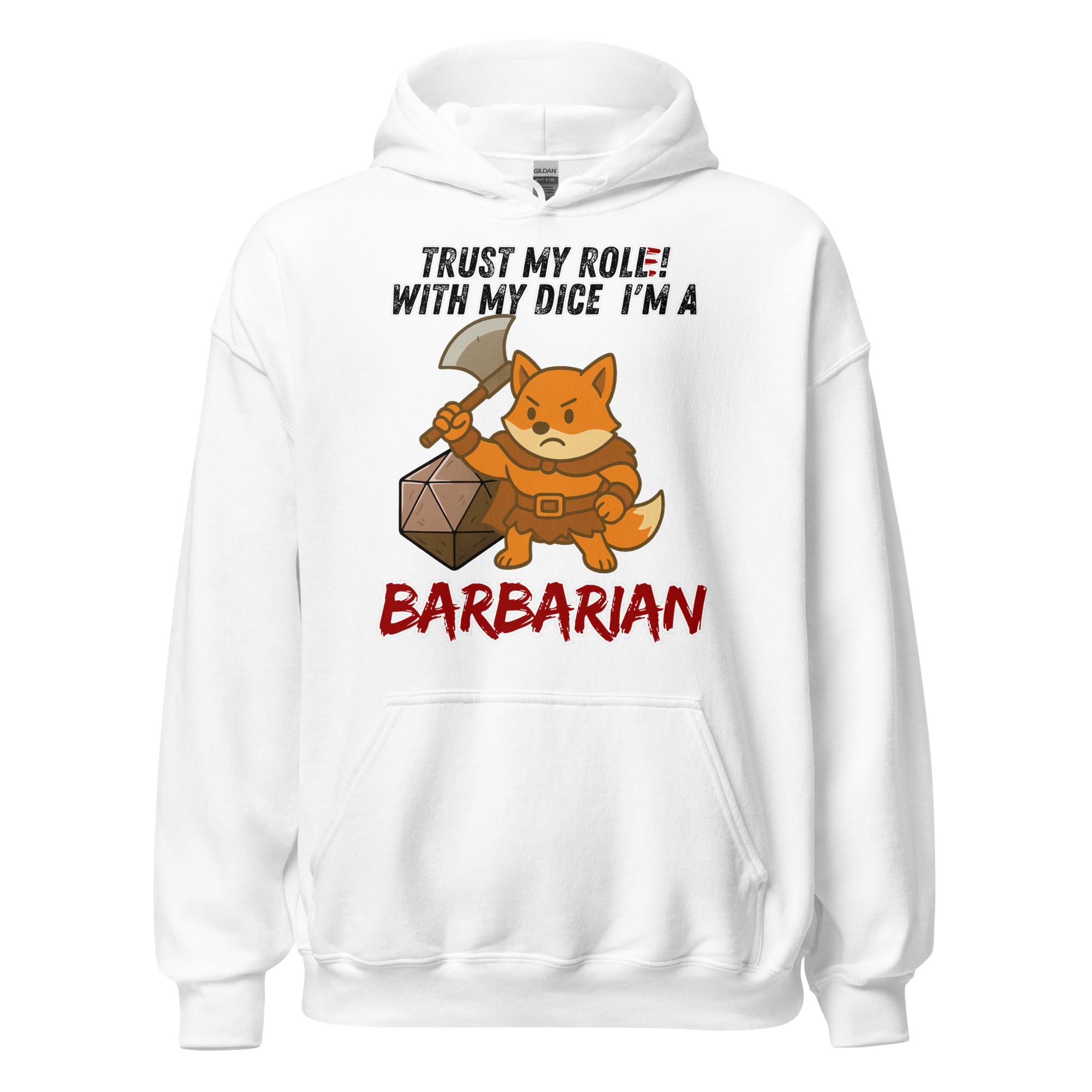 Dicefox Barbarian – Trust my roll(e)! - Unisex-Kapuzenpullover – Bild 25