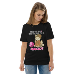 Dicefox Kunoichi – Trust my roll(e)! - Unisex-Bio-Baumwoll-T-Shirt