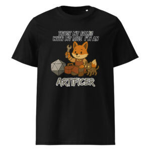 Dicefox Artificer – Trust my roll(e)! - Unisex-Bio-Baumwoll-T-Shirt