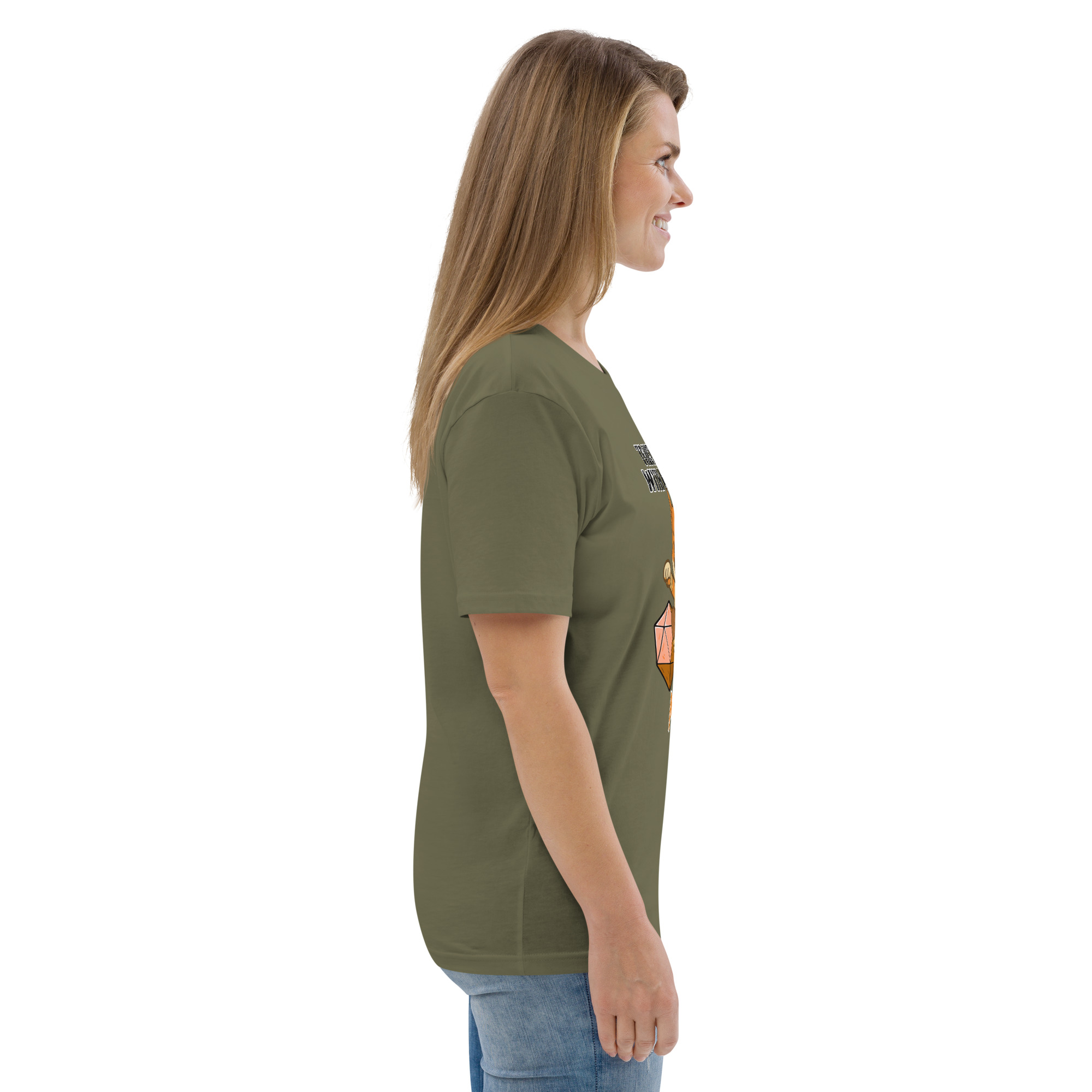 Dicefox Monk – Trust my roll(e)! - DTG-Unisex-Bio-Baumwoll-T-Shirt – Bild 55