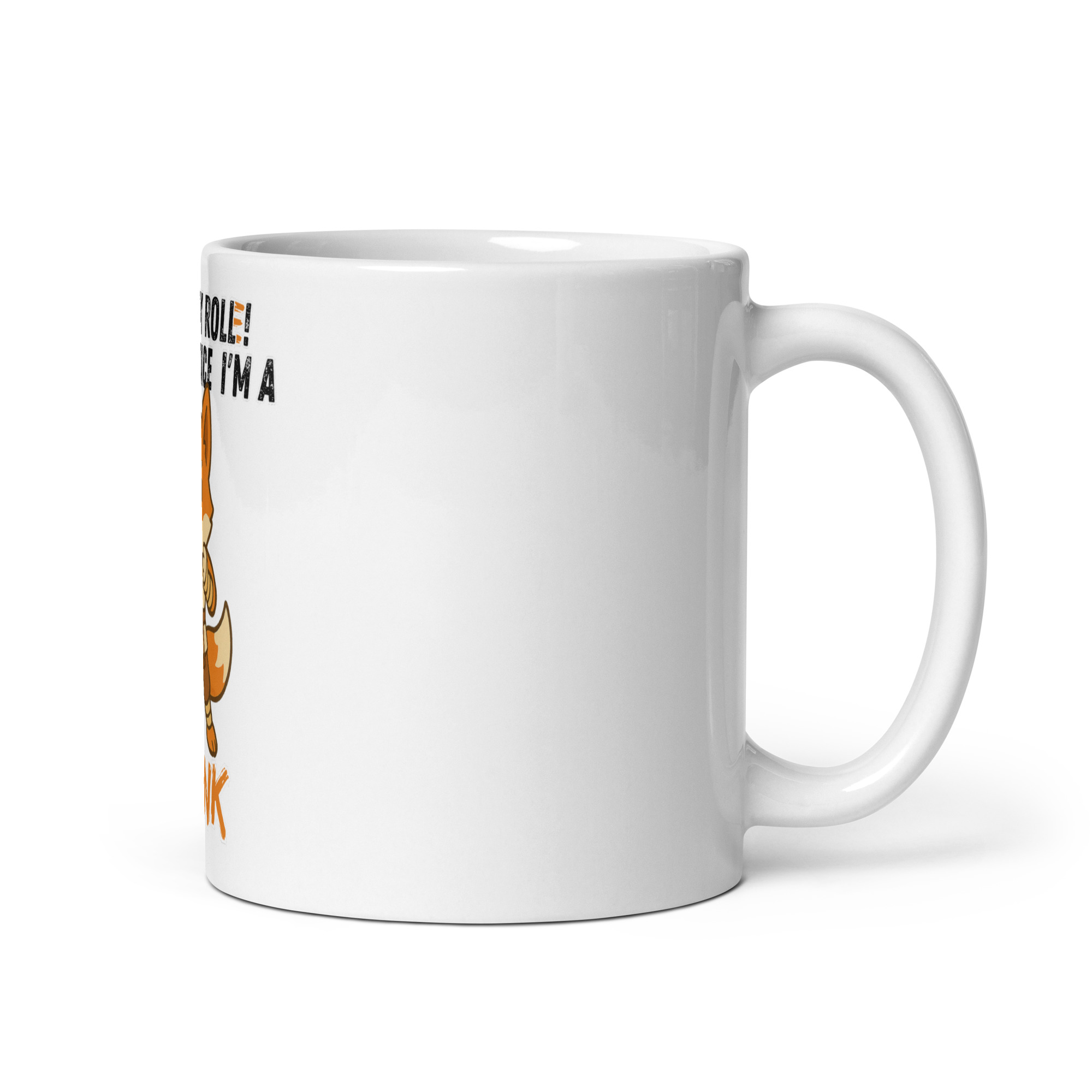 Dicefox Monk – Trust my roll(e)! - Weiße, glänzende Tasse 325ml (11oz) | 444ml (15oz) | 20oz – Bild 9
