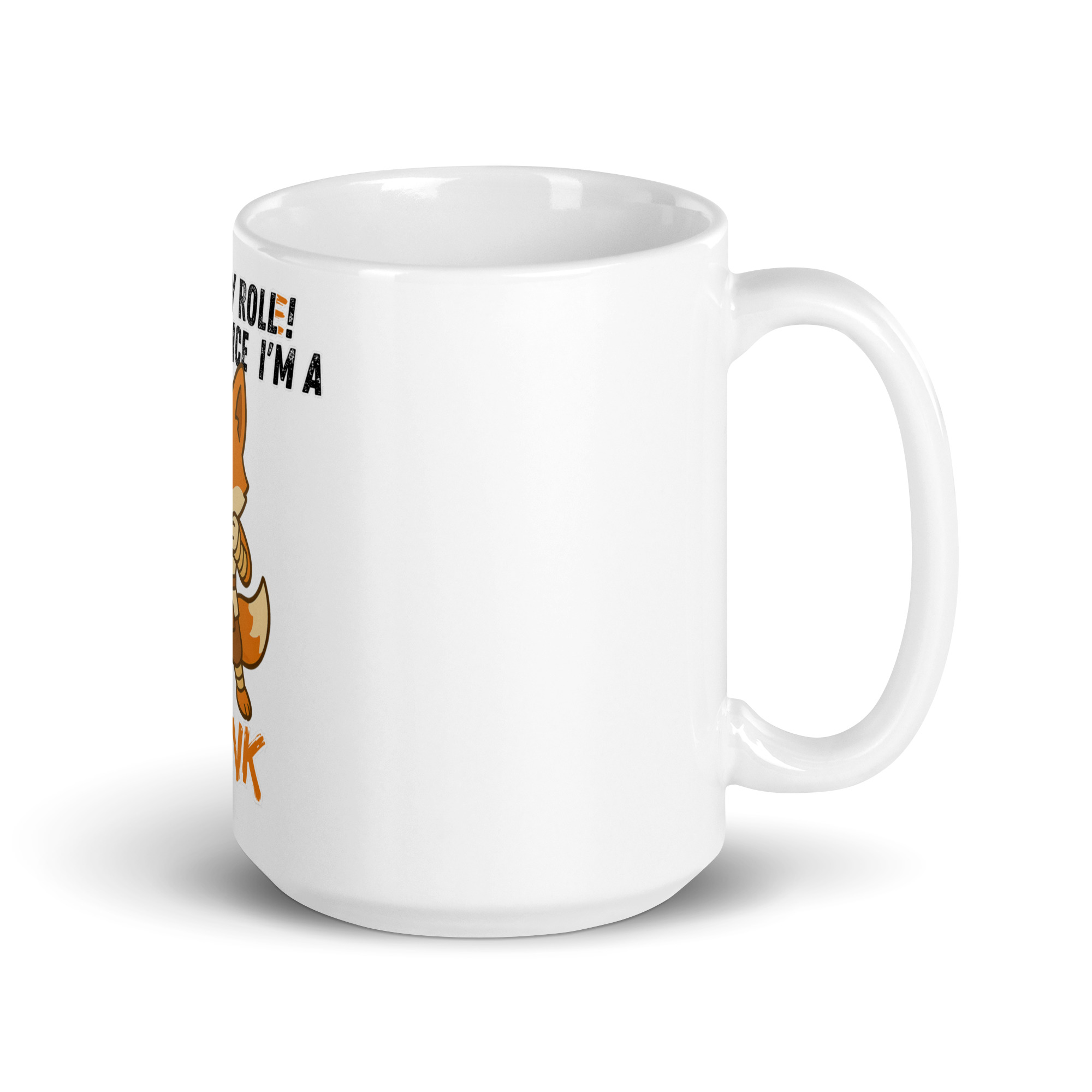 Dicefox Monk – Trust my roll(e)! - Weiße, glänzende Tasse 325ml (11oz) | 444ml (15oz) | 20oz – Bild 6