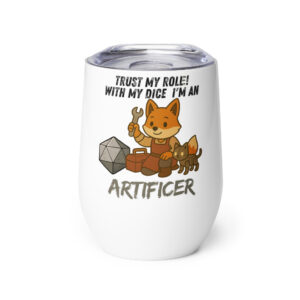 Dicefox Artificer – Trust my roll(e)! - Weinbecher 355 ml (12 oz)