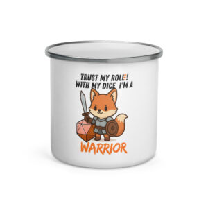 Dicefox Warrior – Trust my roll(e)! - Emailletasse
