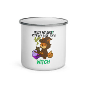 Dicefox Witch – Trust my roll(e)! - Emailletasse