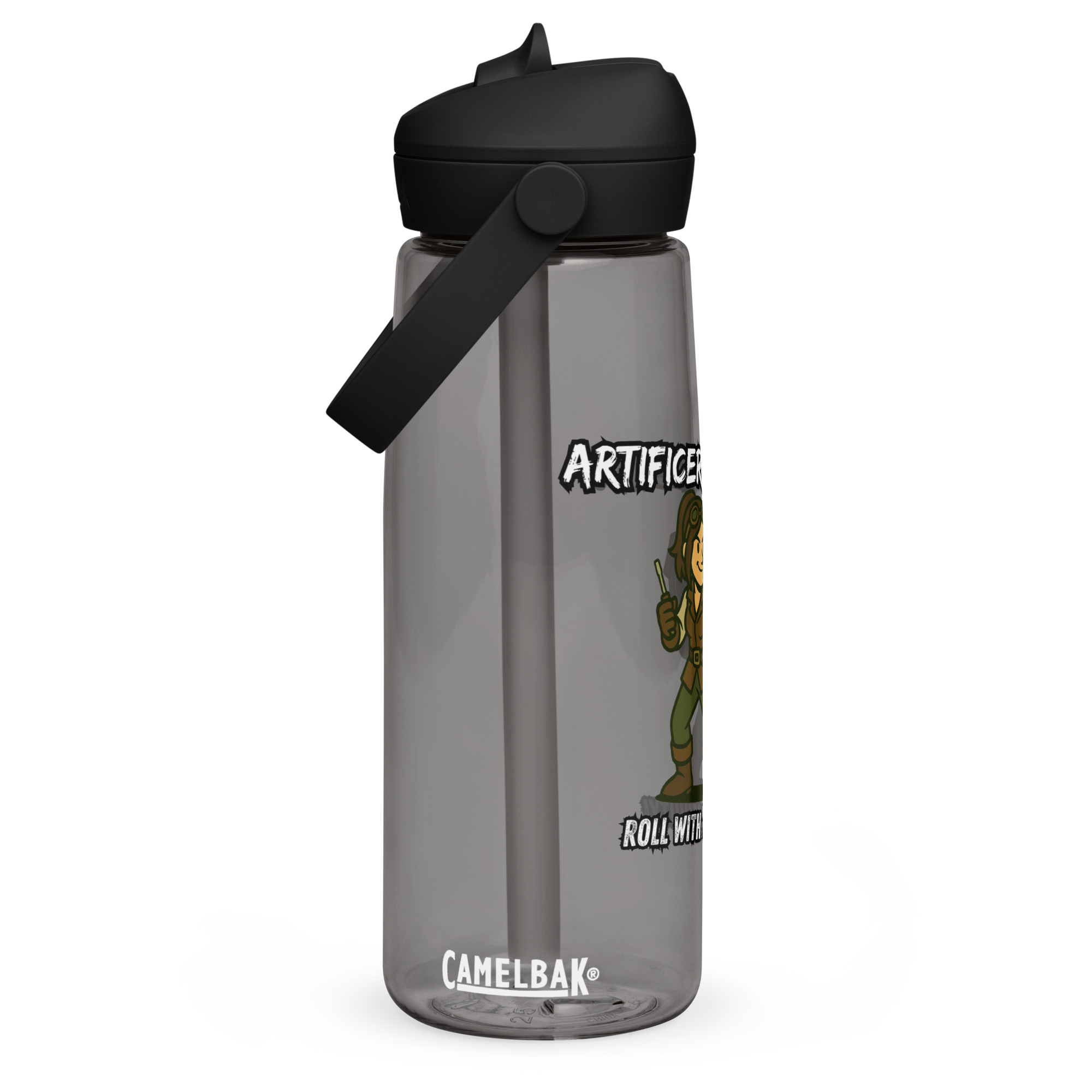 Atrificer Queens roll with attitude! - Wasserflasche mit umklappbarem Trinkhalm 739ml (25oz) – Bild 15