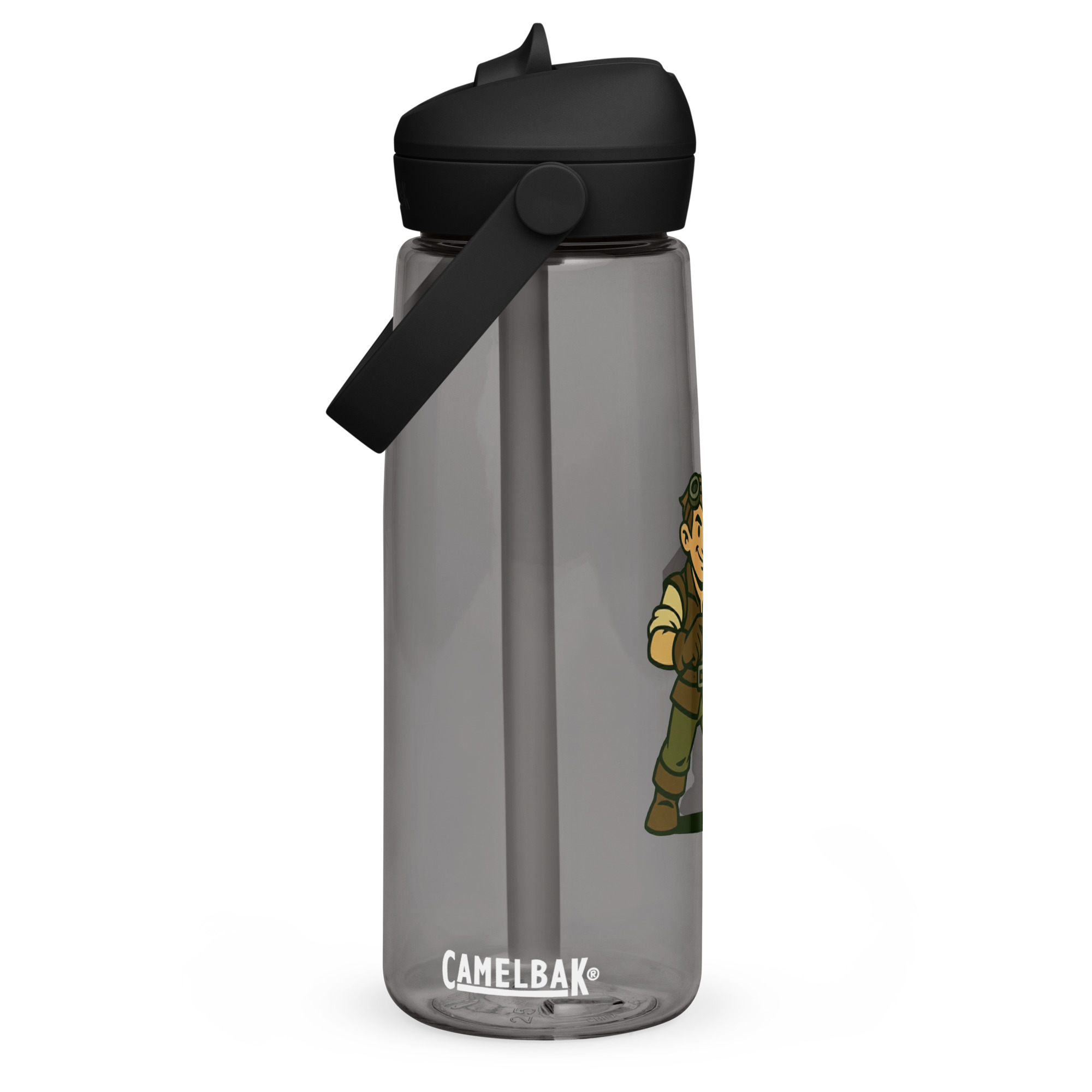Artificer – Gear & Dice Edition - Wasserflasche mit umklappbarem Trinkhalm 739ml (25oz) – Bild 10