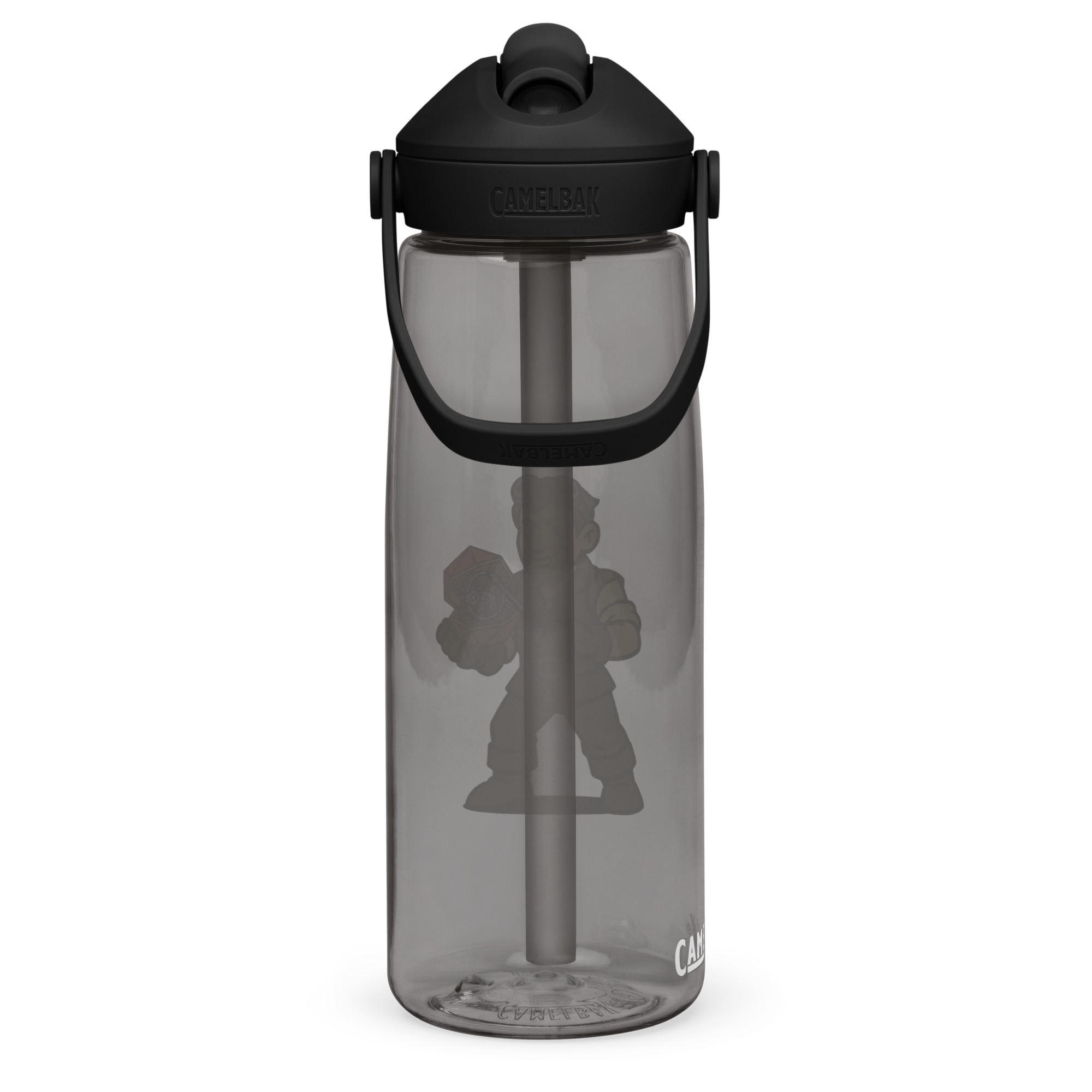 Artificer – Gear & Dice Edition - Wasserflasche mit umklappbarem Trinkhalm 739ml (25oz) – Bild 9
