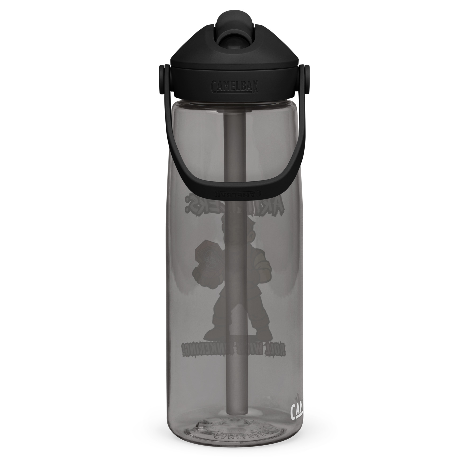 Atrificers roll with attitude! - Wasserflasche mit umklappbarem Trinkhalm 739ml (25oz) – Bild 10