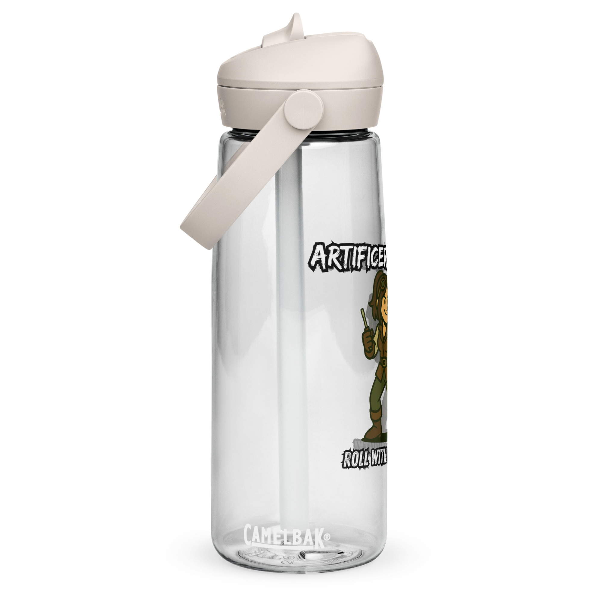 Atrificer Queens roll with attitude! - Wasserflasche mit umklappbarem Trinkhalm 739ml (25oz) – Bild 13