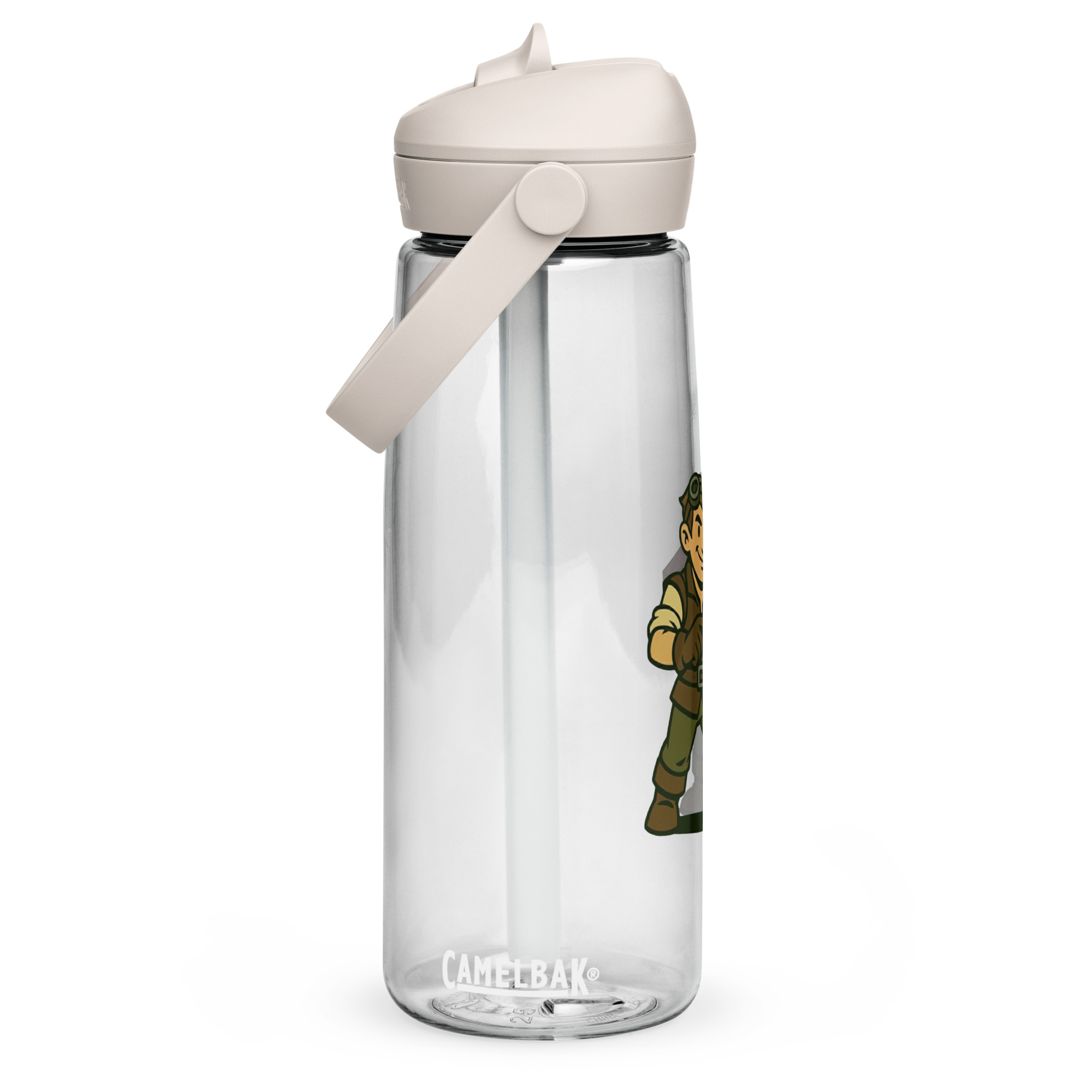 Artificer – Gear & Dice Edition - Wasserflasche mit umklappbarem Trinkhalm 739ml (25oz) – Bild 14